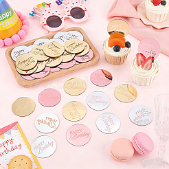 48Pcs Acrylic Cake Toppers&nbsp;AJEW-FG0006-05B