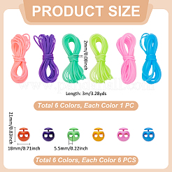 18M 6 Colors Hollow Pipe PVC Tubular Synthetic Rubber Cord&nbsp;RCOR-UN0001-01