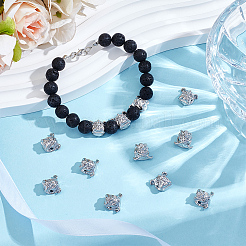 12Pcs Alloy Puppy Beads&nbsp;FIND-OC0014-14P
