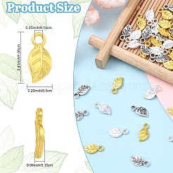 60Pcs 3 Colors Tibetan Style Alloy Charms&nbsp;FIND-YW0012-15