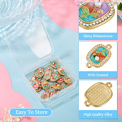 20Pcs 5 Colors Alloy Enamel Connector Charms&nbsp;FIND-TA0009-51