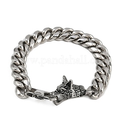 304 Stainless Steel Cuban Chain Bracelets for Men&nbsp;BJEW-I321-01ASP