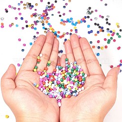 24 Colors Glass Seed Beads&nbsp;SEED-YW0001-01-4mm