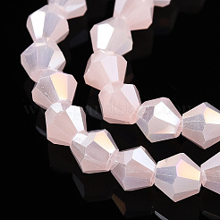 Imitation Jade Electroplate Glass Beads Strands&nbsp;EGLA-A039-J6mm-B07
