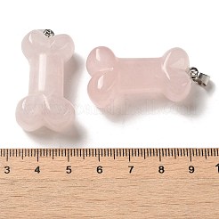 Natural Rose Quartz Pendants&nbsp;G-K353-02P-03