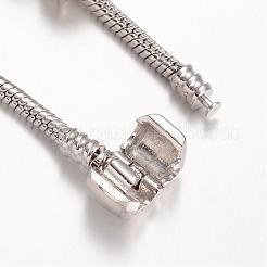 Alloy Rhinestone Bead European Bracelets&nbsp;BJEW-L602-27A