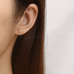 304 Stainless Steel Stud Earrings for Women&nbsp;FU7169-3