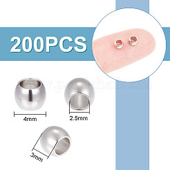 200Pcs 201 Stainless Steel Spacer Beads&nbsp;STAS-UN0054-11