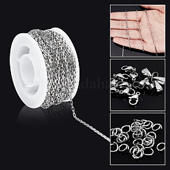 DIY Chain Bracelet Necklace Making Kits&nbsp;DIY-SC0020-21P