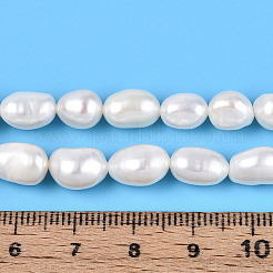 Natural Cultured Freshwater Pearl Beads Strands&nbsp;PEAR-N014-06I
