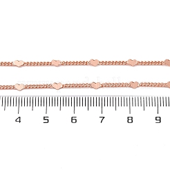 Brass Curb Chains Necklaces for Women&nbsp;NJEW-D302-07RG