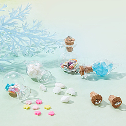 90Pcs DIY Glass Wishing Bottle Jewelry Sets Kits&nbsp;DIY-SC0014-96P