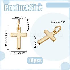 18Pcs Brass Pendants&nbsp;ZIRC-ME0001-08