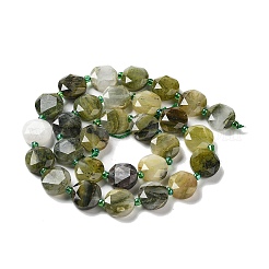 Natural Green Line Jasper Beads Strands&nbsp;G-NH0004-009
