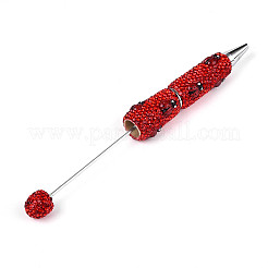 Resin & Polymer Clay Pave Rhinestone Ball-Point Pen&nbsp;AJEW-T013-04M