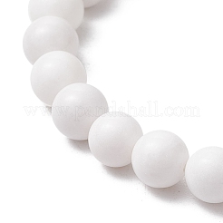 Natural Malaysia Jade Round Bead Stretch Bracelets&nbsp;BJEW-JB11599-02