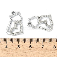 Animal Theme UV Plating Alloy Crystal Rhinestone Pendants&nbsp;ALRI-T012-07K-P