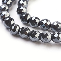 Non-Magnetic Synthetic Hematite Beads Strands&nbsp;HEMA-6D