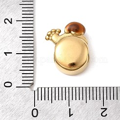 304 Stainless Steel Enamel European Beads&nbsp;STAS-D153-33G