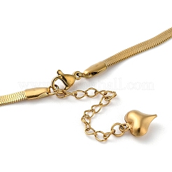 Rhinestone Wings Pendant Necklace with 304 Stainless Steel Herringbone Chains&nbsp;NJEW-C022-02G