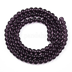 Transparent Glass Beads Strands&nbsp;GLAA-T032-T4mm-03