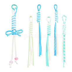 10Pcs 5 Colors Polyester Pendant Decorations&nbsp;MOBA-TA0001-02C