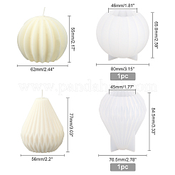 2Pcs 2 Style DIY Candle Silicone Molds&nbsp;DIY-FH0004-10