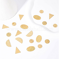 50Pcs 5 Style Brass Connector Charms&nbsp;FIND-BC0002-61