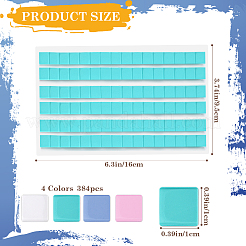4Pcs 4 Colors Reusable Nail Art Plasticine Clay&nbsp;MRMJ-CP0001-25