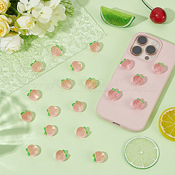 50Pcs Resin Peach Pendants&nbsp;RESI-AR0001-51