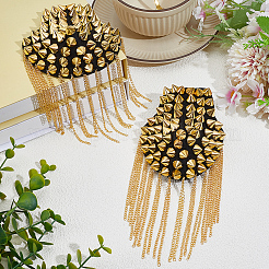 Vintage Iron Tassel Epaulette&nbsp;AJEW-CY0002-76G