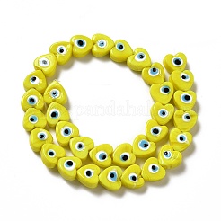 Handmade Evil Eye Lampwork Beads Strands&nbsp;LS-LAMP-E023-07B-04