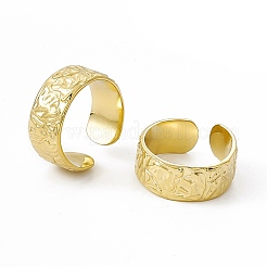 Ion Plating(IP) 304 Stainless Steel Cuff Ring for Women&nbsp;RJEW-C060-13G
