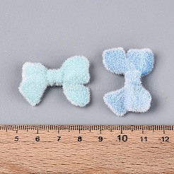 Flocking Opaque Acrylic Bowknot Beads&nbsp;OACR-T030-10M