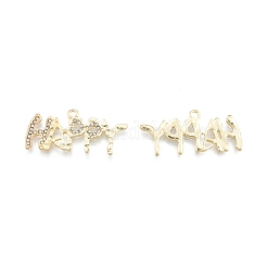 Alloy Rhinestone Pendants&nbsp;FIND-A017-06LG