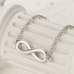 S925 Silver Zircon 8-Shaped Bracelet Stylish Minimalist Daily Wear Jewelry&nbsp;JF0394