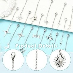 20Pcs Star Alloy Pendant Decorations&nbsp;HJEW-CJ00101
