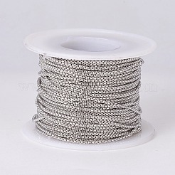 Tarnish Resistant 304 Stainless Steel Box Chains&nbsp;CHS-E018-02P