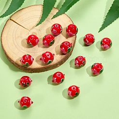 20Pcs Handmade Lampwork Bumpy Beads&nbsp;LAMP-SZ0001-52B