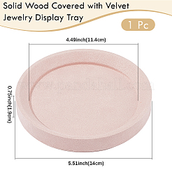 Solid Wood Covered with Velvet Jewelry Display Trays for Earrings Rings Necklaces Bracelets&nbsp;AJEW-WH20075-003A