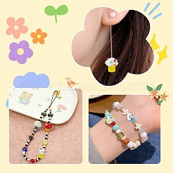10Pcs 10 Colors Handmade Bumpy Lampwork Beads&nbsp;LAMP-CJ0002-16