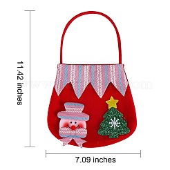 7Pcs 7 Style Christmas Non-woven Fabrics Candy Bags Decorations&nbsp;ABAG-SZ0001-16