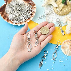 20Pcs 5 Style Alloy Pendant Decorations&nbsp;HJEW-YW00224