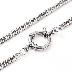 Non-Tarnish 304 Stainless Steel Diamond Cut Chunky Curb Chains&nbsp;NJEW-JN03213-02