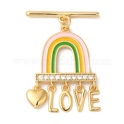 Brass Toggle Clasps&nbsp;KK-N254-91G