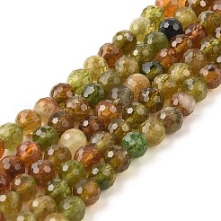 Natural Yellow Green Tourmaline Beads Strands&nbsp;G-Z106-A06-6mm