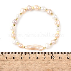 Natural Cultured Freshwater Pearl Beads Stretch Bracelets for Women&nbsp;BJEW-JB14192
