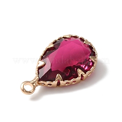 Faceted Glass Pendants&nbsp;LS-GLAA-WH0031-54Q