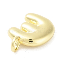 Rack Plating Brass Balloon Letter Pendants&nbsp;KK-C050-01G-E