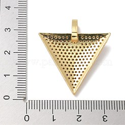 Rack Plating Brass Micro Pave Cubic Zirconia Pendants&nbsp;KK-L224-039G
